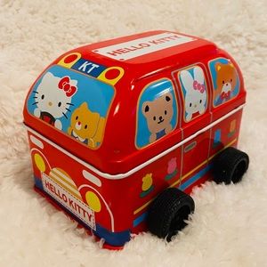Vintage Hello Kitty and Friends bus tin/toy
